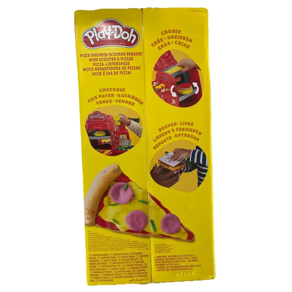Play-Doh Pizza Delivery Scooter Playset,‎ Large Ride-On Play Toys, Ages 3-5 NEW